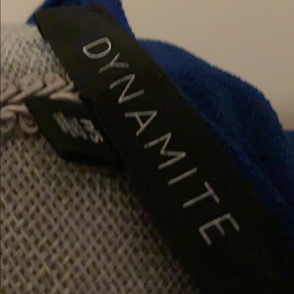 Blue Pleated fit & flare dress w zip back - Picture 10 of 13